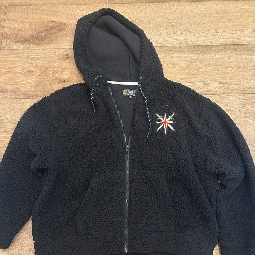 Kids Black Sherpa Hoodie